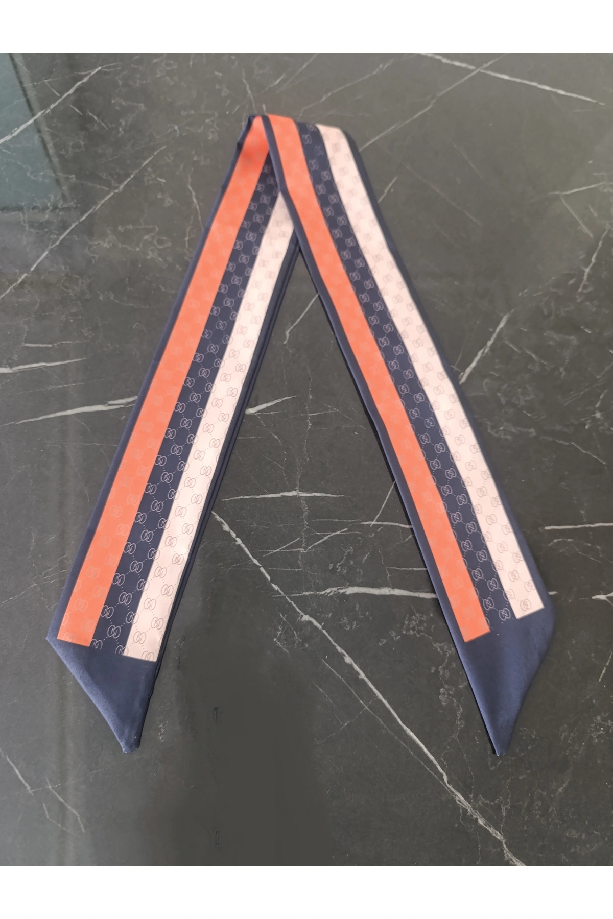 Fular Saç Bandanası Çift Taraflı Kumaş Bandana Yazlık Saç Bandı