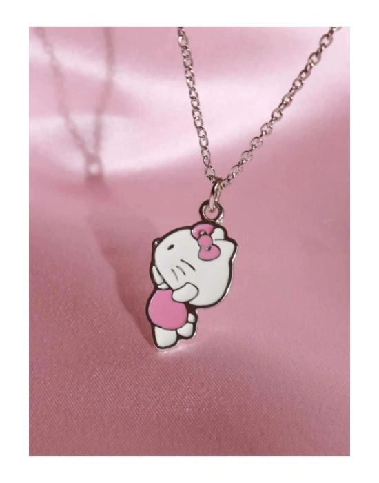 Hello Kity Figür Kolye (gümüş)