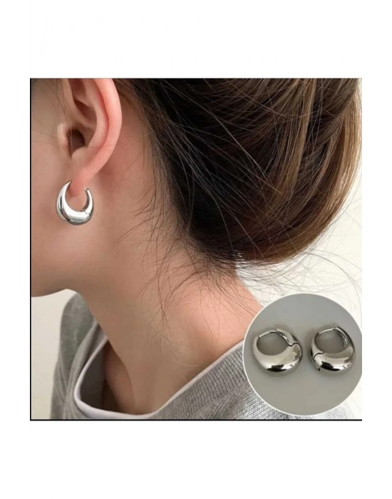 Kadın Bottega Halka Model Küpe (gümüş)