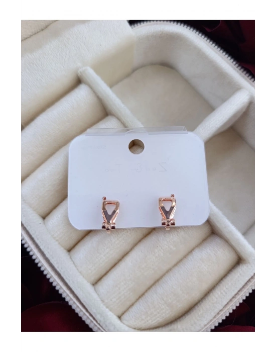 Kulağı Delik Olmayan Çocuklar İçin Deliksiz Küpe Sıkıştırmalı Küpe (Beyaz)