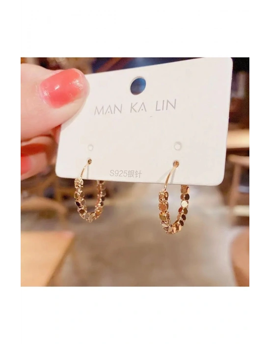 Vintage Gold Square Küpe (Altın)