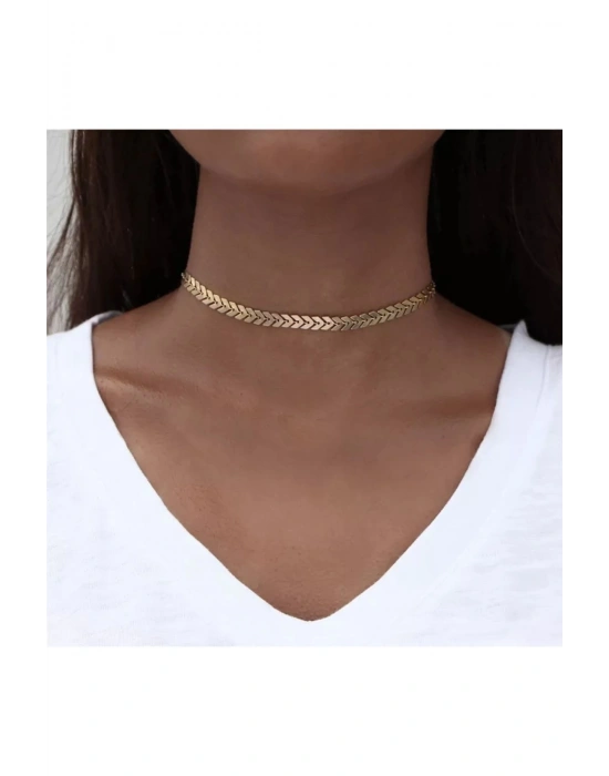Vintage Helen Choker Kolye (Altın)