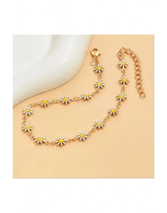 Vintage Papatya Halhal (Sarı)