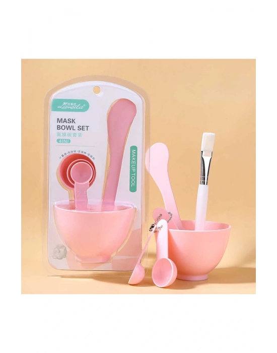 Yüz Maskesi Kasesi, Fırçası ve Ölçü Kaşığı Seti