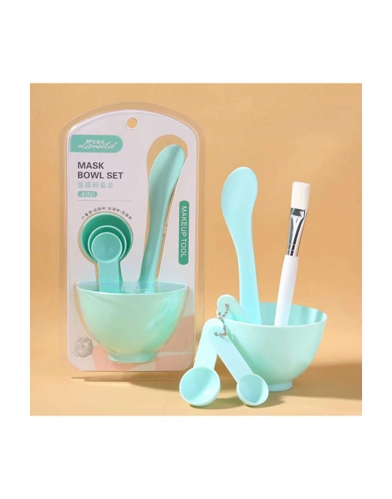 Yüz Maskesi Kasesi, Fırçası ve Ölçü Kaşığı Seti