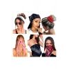3 Adet Kare Bandana Fular Çok Amaçlı Pamuklu Desenli Kumaş