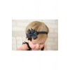 Lily Kız Bebek Çocuk Siyah Fiyonk Bandana