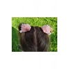 Kız Çocuk Pudra Pembe Renk 2li Klips Lily Toka