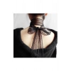Vintage Çok Amaçlı Siyah Dantel Choker Fular Kolye