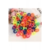 Lily 100 Adet Neon Renkler Saç Lastik Tokası Havlu Toka Bebek Ve Çocuk Tokası Saç Örgü Lastiği