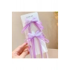 Lily Kız Çocuk Lila Renk Lolita Toka 23 Nisan Tokası Okul Tokası Gösteri Tokası Tören Tokası