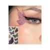 Vintage Kelebek Model Yüz Süsleme Kağıdı Yapışkanlı Sticker Tatoo Dövme