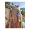 Lily 4 Adet Karışık Renk Kelebek Model Klips Toka