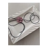 Vintage Bağcıklı Minimal Çiçek Choker Kolye İpli Çiçek Choker Kolye