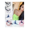 Vintage 6 Farklı Renkte Halka Küpe Çap 8 Cm Maxi Boy