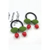 Kız Çocuk 2li Kirazlı Lastik Toka Seti