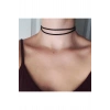 Vintage Çift Kat Deri Choker Kolye