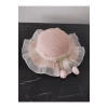 Lily Kız Çocuk 3-6 Yaş Uyumlu Hasır Şapka Çap 53 cm