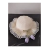 Lily Kız Çocuk 3-6 Yaş Uyumlu Hasır Şapka Çap 53 cm