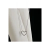 Çelik Paslanmaz Düğüm Model Kalp Kolye (Gümüş)