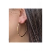 Kadın 5 cm Halka Model Küpe (Gold)