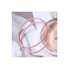 Kadın 5 cm Halka Model Küpe (Pembe)