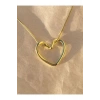 Trend Kalp Düğüm Kolye HEDİYE (gold)