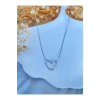 Trend Kalp Düğüm Kolye Hediye (silver)