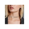 Vintage Gümüş Renk Helen Choker Kolye (Gümüş)