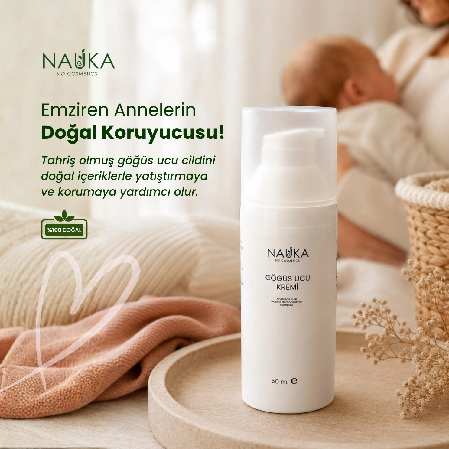 Nauka Bio Cosmetics Göğüs Ucu Kremi