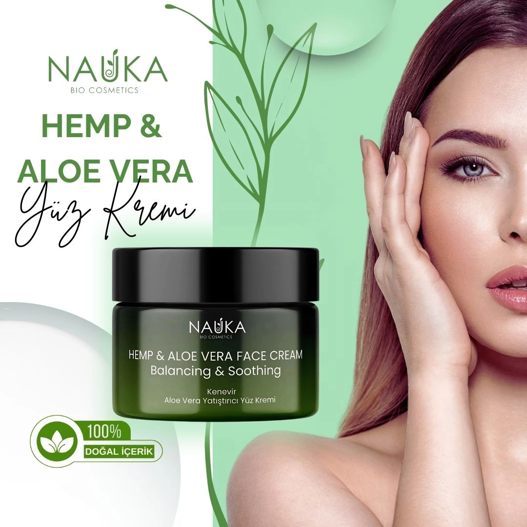 Nauka Bio Cosmetics Hemp Aloe Vera Yüz Kremi | Nemlendirici ve