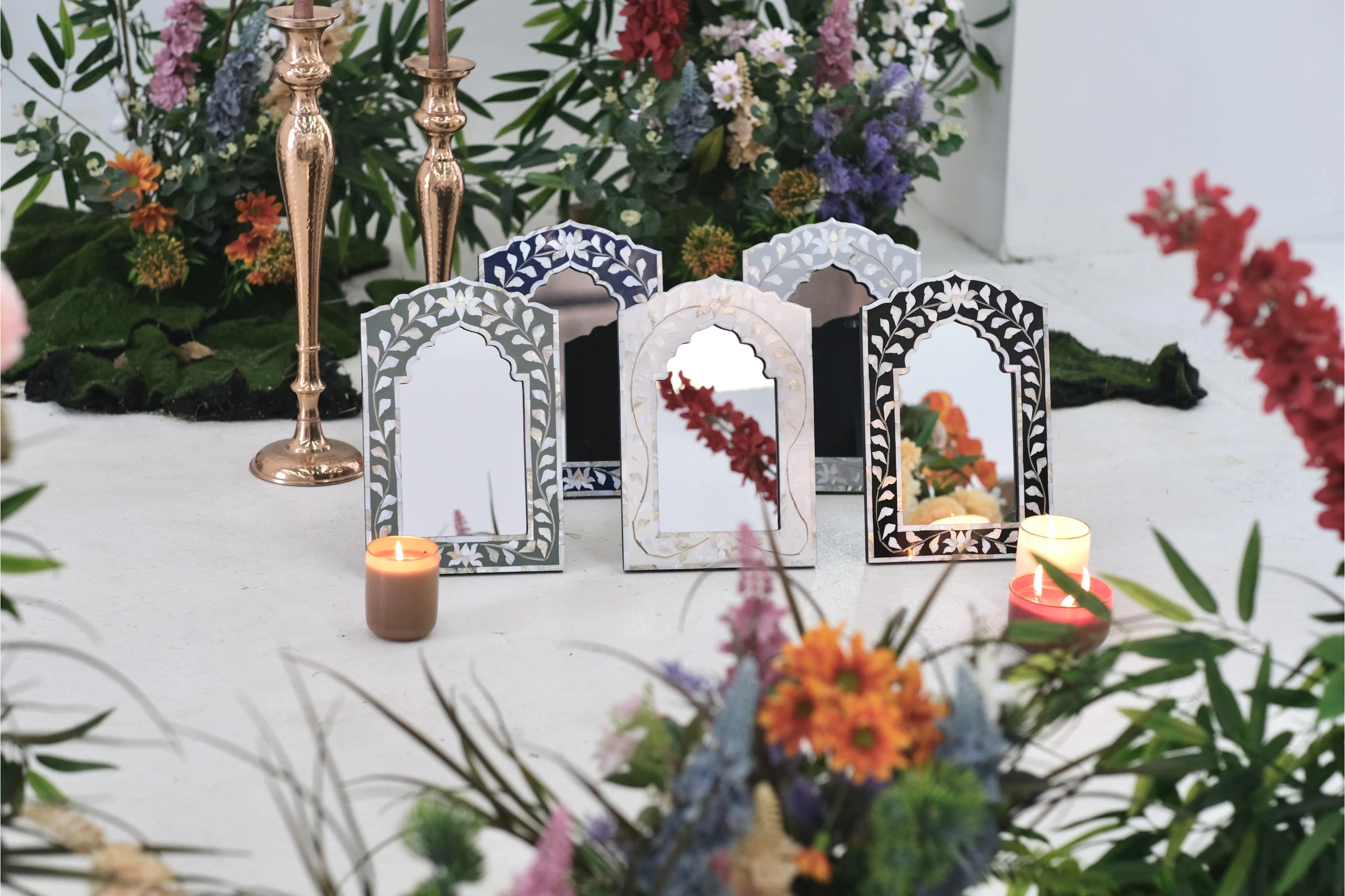 İthal Sedef Kakma Ayna