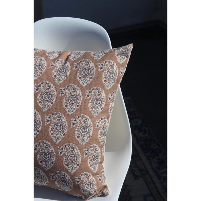 Rumi Keten Kırlent Kılıfı