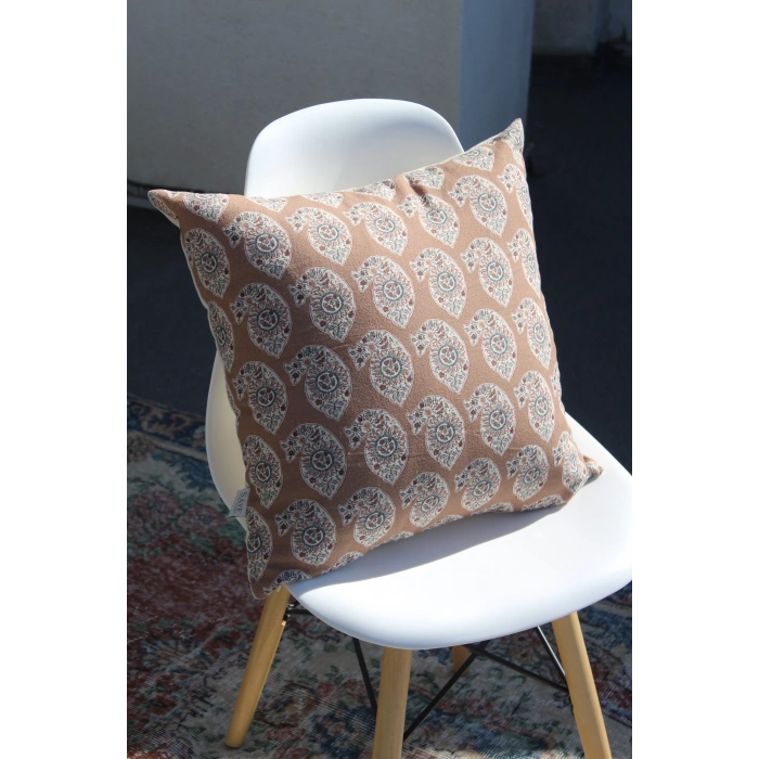 Rumi Keten Kırlent Kılıfı