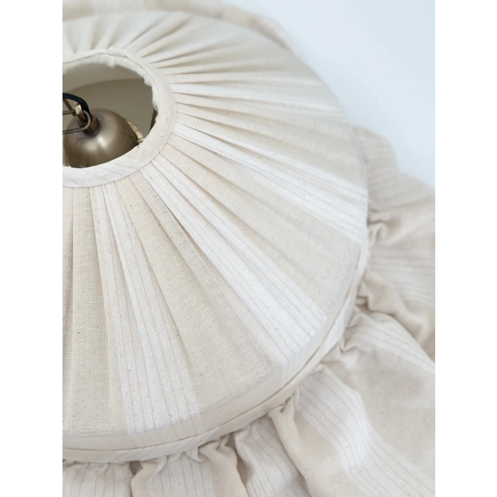 Çizgili Keten Tavan Aydınlatması