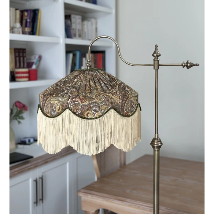 ETRO HARDAL KAHVE İPEK SATEN LAMBADER