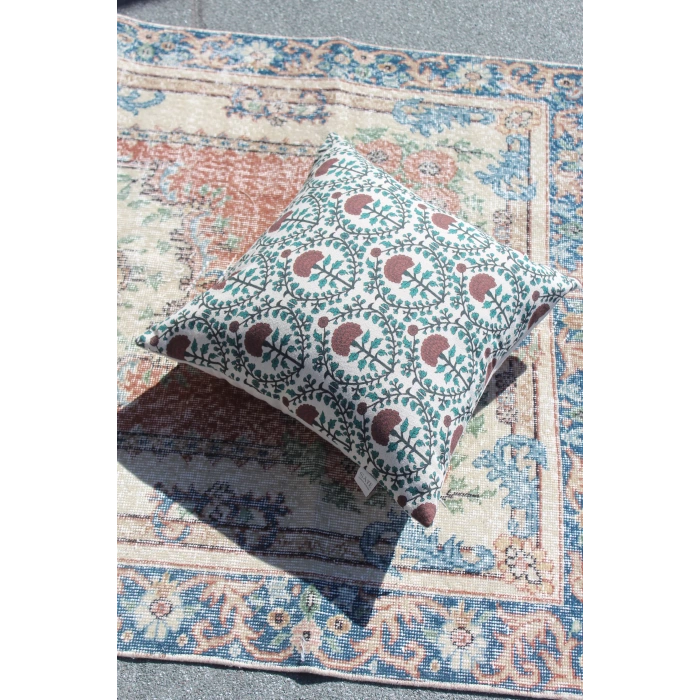 Hatai Keten Kırlent Kılıfı