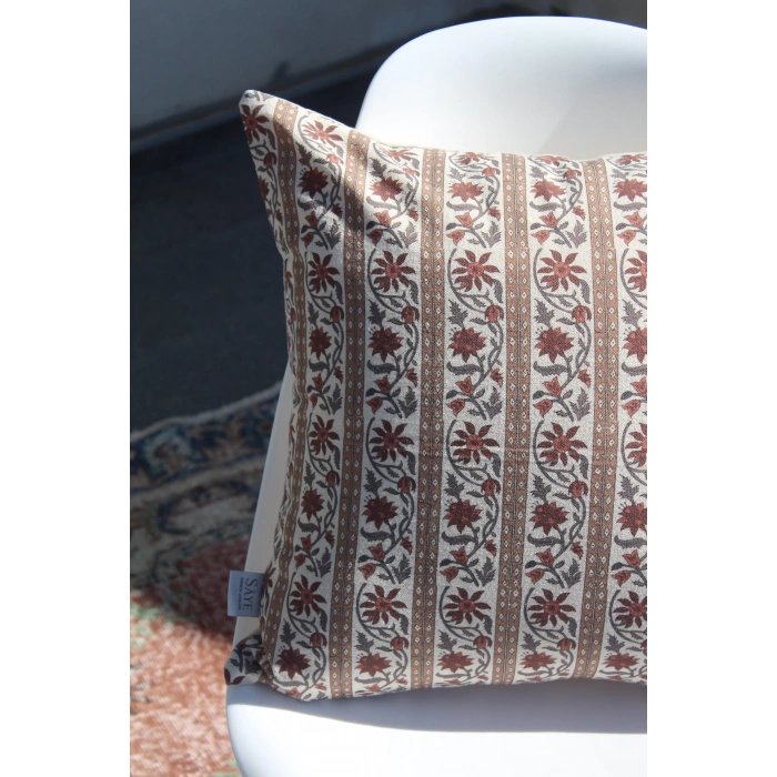 Minas Keten Kırlent Kılıfı