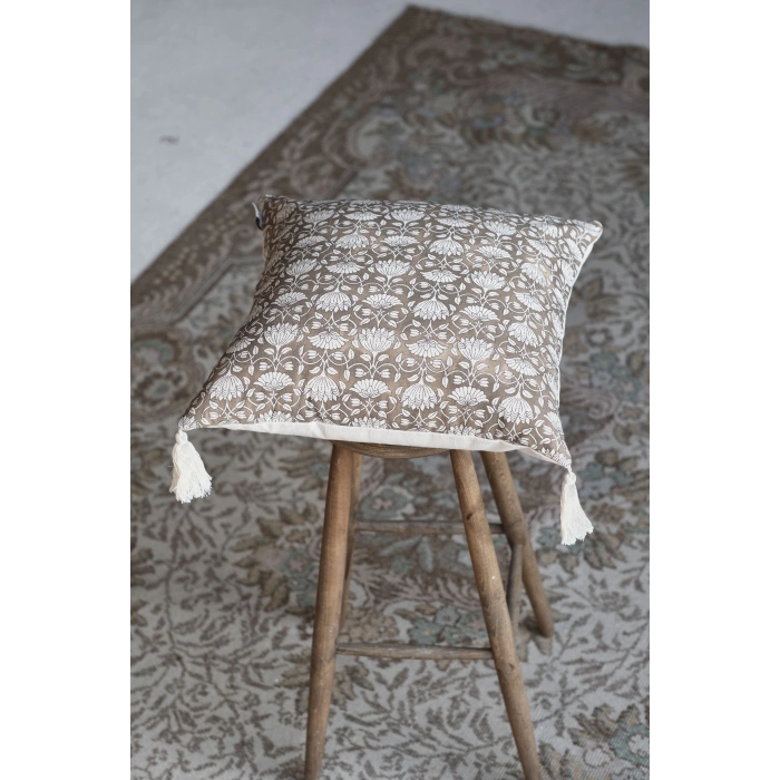 Naksh Keten Kırlent Kılıfı