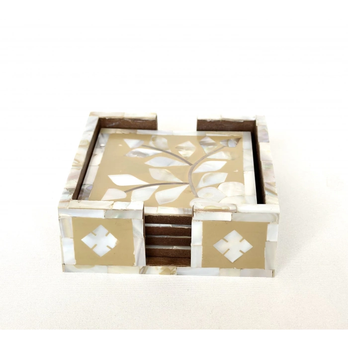 Pira Coaster Set Bej