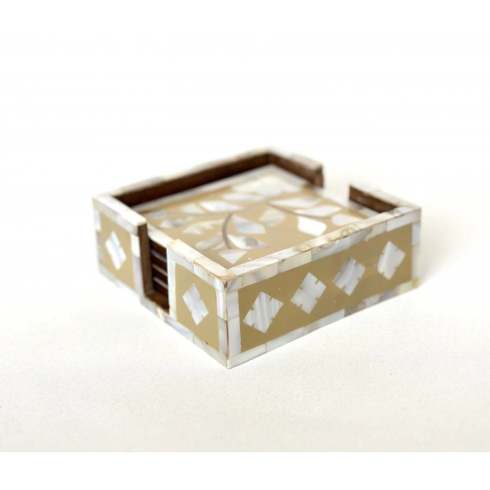 Pira Coaster Set Bej