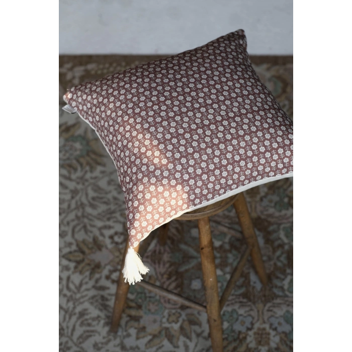 Roozi Keten Kırlent Kılıfı