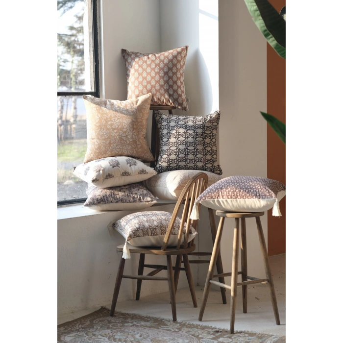 Roozi Keten Kırlent Kılıfı