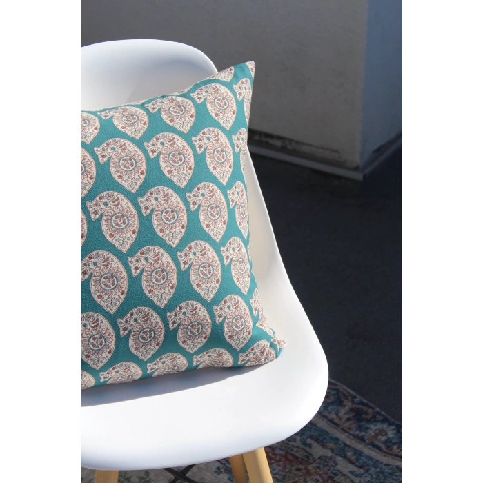 Sufi Keten Kırlent Kılıfı