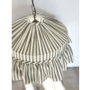 Haki Çizgili Keten Tavan Aydınlatması