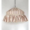 Kiremit Çizgili Keten Tavan Aydınlatması