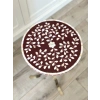 Bordo Shiraz Sedef Kakma Kahve Sehpası