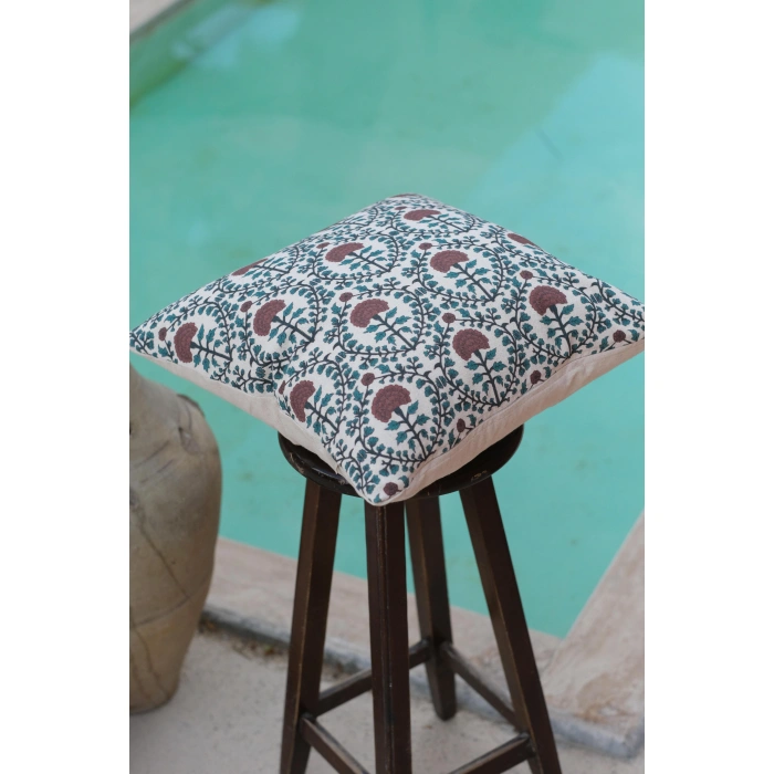 Hatai Keten Kırlent Kılıfı