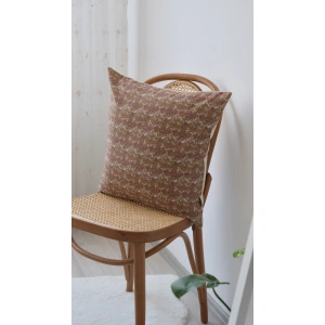 Tarçın Tanin Keten Kırlent Kılıfı