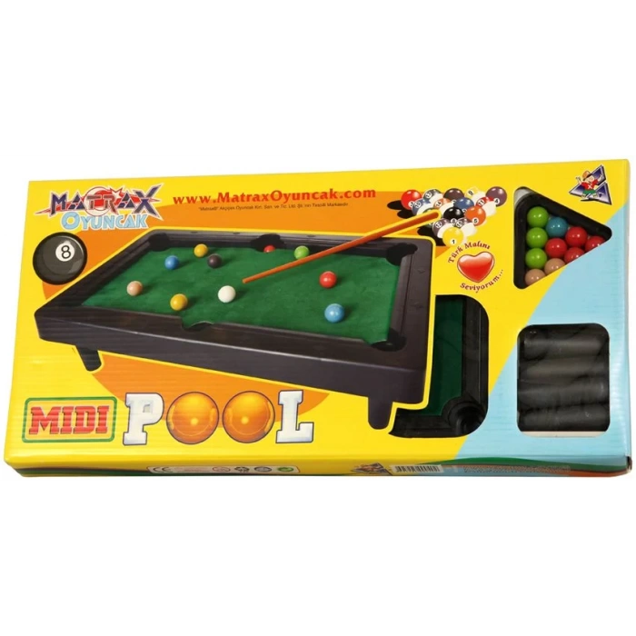 AKÇİÇEK 040 MIDI POOL ORTA BOY BİLARDO OYUNU